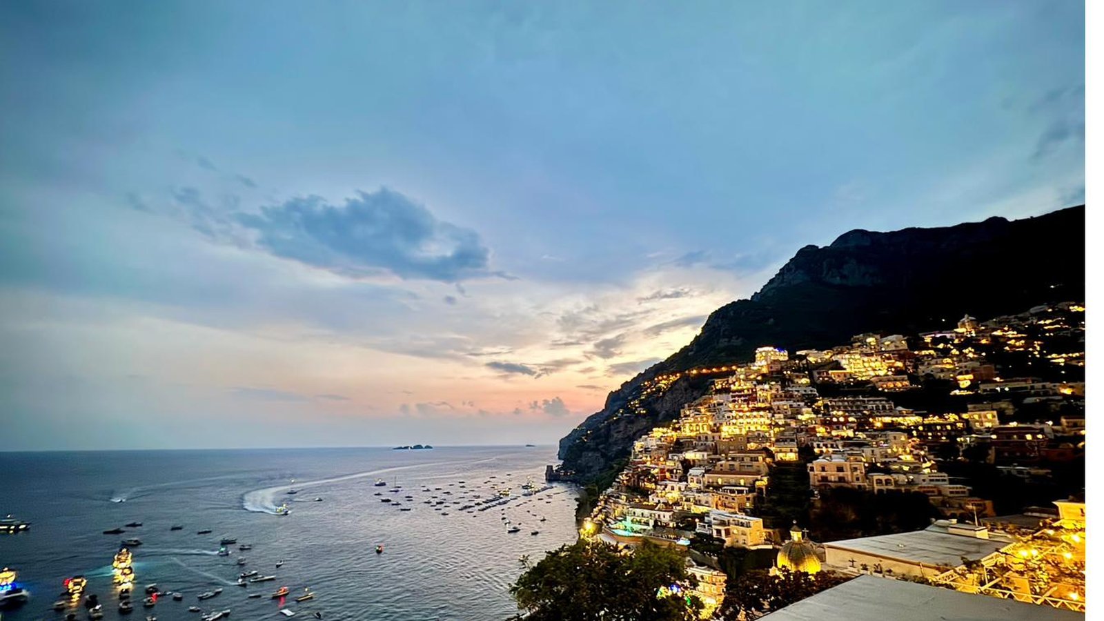 Positano at dusk
